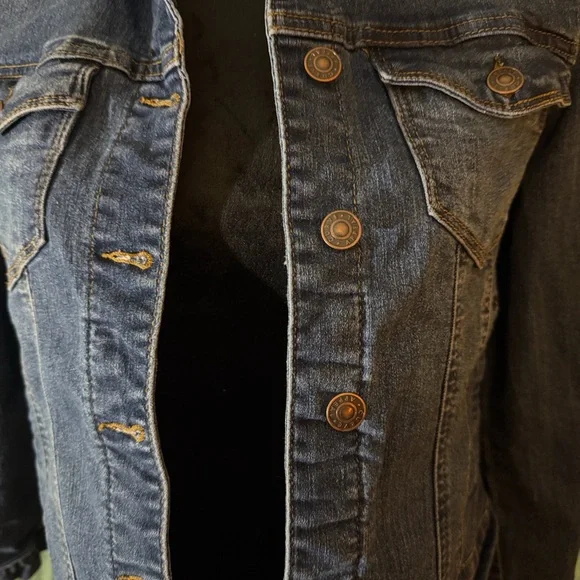Classic Blue Women's Jean Jacket - Picture 2 of 3